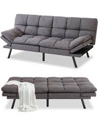 muuegm futon sofa bed couch memory foam