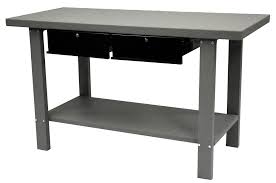 59 Industrial Steel Workbench With 2