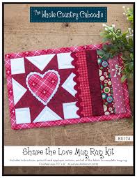 share the love mug rug kit