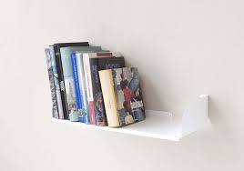 Wall Bookshelf 60 X 25 Cm White Steel