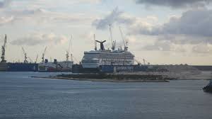 carnival cruise ship dry dock underway