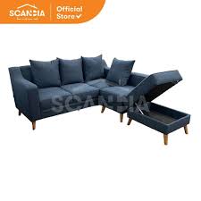 Promo Scandia Sofa L Bed Bench Storage