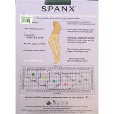 Spanx Black See Size Chart 009 C Hosiery 50 Off Retail