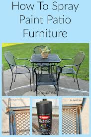how to spray paint patio furniture