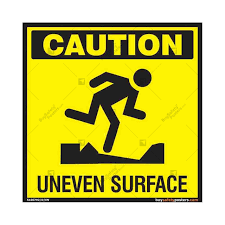 caution uneven surface signs best