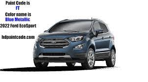2018 2021 Ford Ecosport Color Codes