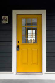 Yellow Front Entry Door Ideas