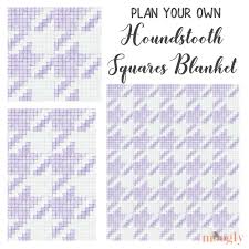 Houndstooth Squares Blanket Moogly