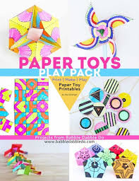 paper toys play pack babble dabble do