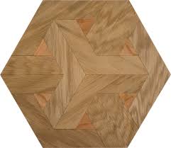 modern hexagon wood parquet flooring