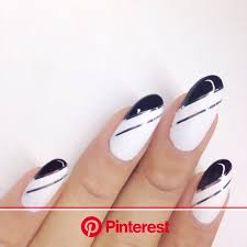 They will perfectly match your shining accessories. Black White Nails Manimonday Nailart Karengnails Black And White Nail Art Black Nail Designs Black And White Nail Designs Clara Beauty My