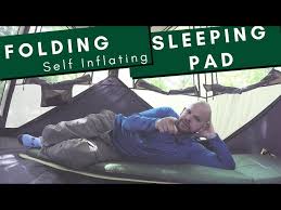 folding self inflating sleeping pad
