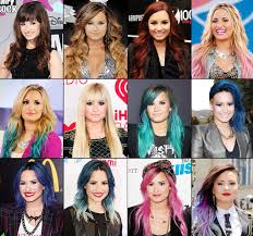 < 3 by nataschamyeditions psd: Demi Lovato S Ever Changing Hair Color Us Weekly