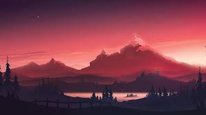 1920x1080 resolution cool red mountains