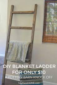 how to make a blanket ladder for less