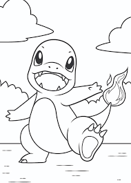 The coloring page is printable and can be used in the classroom or at home. Funny Charmander Coloring Page Free Printable Coloring Pages For Kids