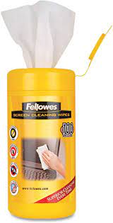 Buy Fellowes - Screen Cleaning Wet Wipes, 5.12" x 5.90" - 100Tub Online in France. B01LDTQ0H8