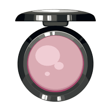 makeup powder blush isolated pink