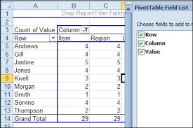 excel pivot table from multiple sheets