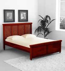 krisa solid wood queen size bed in