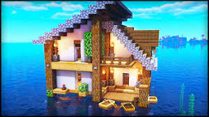 minecraft survival water house how to
