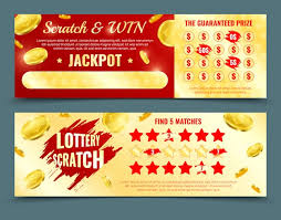 lottery scratch card vectors
