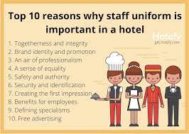 staff uniform is important in a hotel