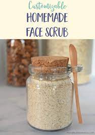 a customizable homemade face scrub for