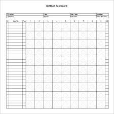 Sample Softball Score Sheet 10 Documents In Pdf Word