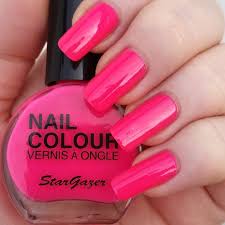 stargazer hot pink uv neon nail varnish