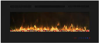 42 inch electric fireplace recessed