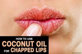 how to use coconut oil for chapped lips