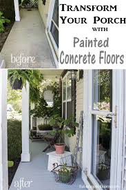 Porch Floor With Concrete Paint