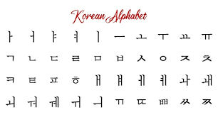 korean alphabet korean letters