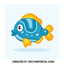 cartoon sea fish ai royalty free stock