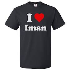 Amazon Com Shirtscope I Love Iman T Shirt I Heart Iman Tee