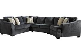Lightening things up in a fresh neutral tone, this sectional is covered in a decadently soft chenille microfiber that's love at first touch. Ashley Furniture Signature Design Eltmann 4130348 34 75 3 Piece Sectional With Right Cuddler Del Sol Furniture Sectional Sofas