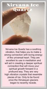 Nirvana Ice Quartz Crystal Meaning Card Crystal Meanings