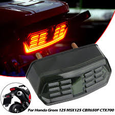 Smoked Led Brake Tail Light Integrated Turn Signal Lamp For Honda Grom Msx 125 Ebay