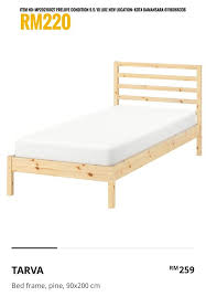Ikea Tarva Single Bed Frame With