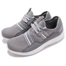 Details About Skechers Bobs Sparrow Grey White Women Running Walking Shoes Sneakers 32701 Gry