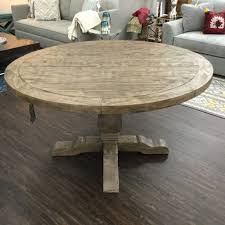 (dining tables) the first dining tables of which survivors remain are the type known as refectory tables. Caleb 55 Round Reclaimed Wood Dining Table In Natural The Find
