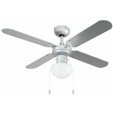 42 Metal Grey Ceiling Fan With Frosted