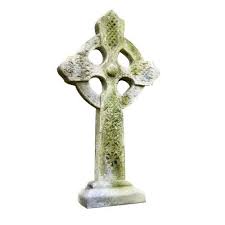 celtic cross garden statue