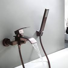 Wall Mount Waterfall Tub Faucet With