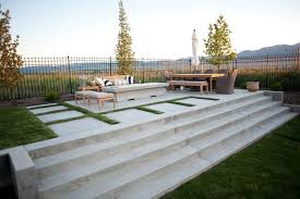 oversized concrete pavers landscaping