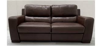 Lucca Dark Brown Large Leather Sofa