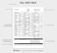Creating Professional Call Sheets Free Template Download