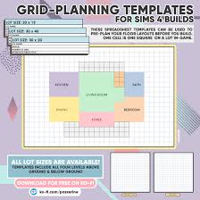 grid planning templates for sims 4