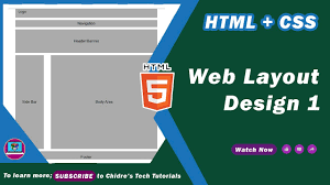 create page layout in html css